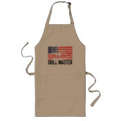 Distressed American flag BBQ apron | Grill master