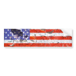 Distressed American flag bumper sticker bumper stickers