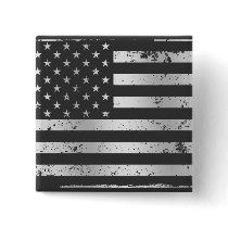 Distressed American Flag II Button
