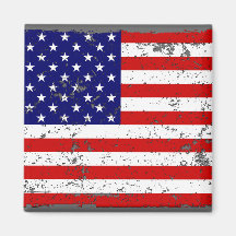 Distressed American Flag Magnet