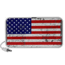 Distressed American Flag USB Speaker