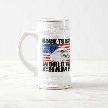 Distressed Back To Back World War Champs Mugs