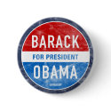 Distressed Barack Obama Button by depresident Distressed Barack Obama Button