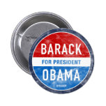 Distressed Barack Obama Button