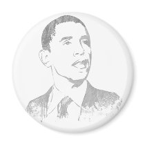Distressed Barack Obama Magnets