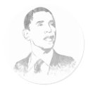Distressed Barack Obama Stickers