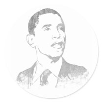 Distressed Barack Obama Stickers