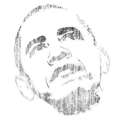 Distressed Barack Obama Tshirt by ismyhomeboy