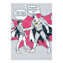 Distressed Batman And Robin Handshake Custom Invites