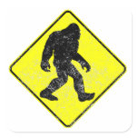 Distressed Bigfoot Crossing Stickers