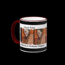 Distressed Border2-sided Ringer. hausa man nigeria mugs