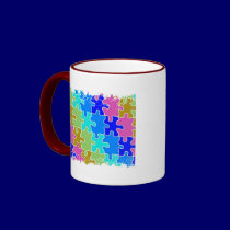Distressed Border - 2-sided Ringer Mug