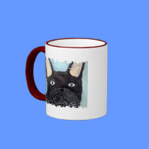 Distressed Border - 2-sided Ringer Mug