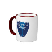 Distressed Border - 2-sided Ringer Mug by oldschoolabbey Distressed Border - 2-sided Ringer Mug