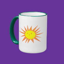 Distressed Border 2-sided Ringer Mug