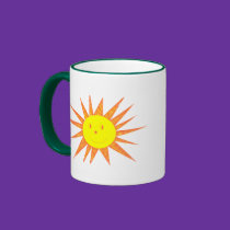 Distressed Border 2-sided Ringer Mug mugs