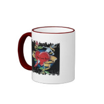 Distressed Border - 2-sided Ringer Mug