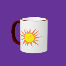 Distressed Border - 2-sided Ringer Mug mugs