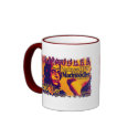 Distressed Border - 2-sided Ringer Mug