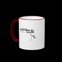 Distressed Border - 2-sided Ringer Mug