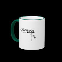 Distressed Border 2-sided Ringer Mug