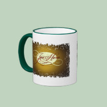 Distressed Border 2-sided Ringer Mug mugs