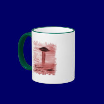Distressed Border 2-sided Ringer Mug
