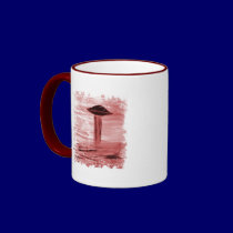 Distressed Border - 2-sided Ringer Mug