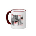 Distressed Border - 2-sided Ringer Mug