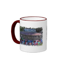 Distressed Border - 2-sided Ringer Mug