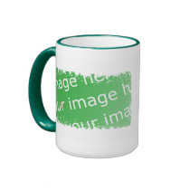 Distressed Border 2-sided Ringer Mug by templates Distressed Border 2-sided Ringer Mug