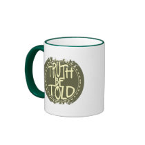 Distressed Border 2-sided Ringer Mug