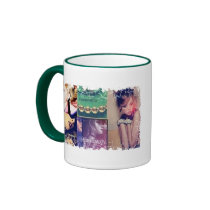 Distressed Border 2-sided Ringer Mug