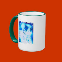 Distressed Border 2-sided Ringer Mug