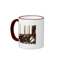 Distressed Border - 2-sided Ringer Mug