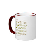 Distressed Border - 2-sided Ringer Mug