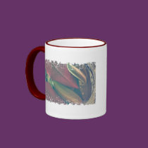 Distressed Border - 2-sided Ringer Mug mugs