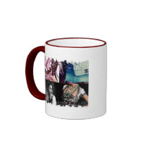 Distressed Border - 2-sided Ringer Mug