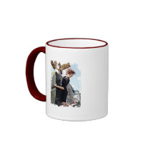 Distressed Border - 2-sided Ringer Mug