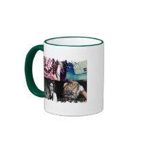Distressed Border 2-sided Ringer Mug