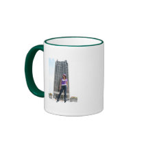 Distressed Border 2-sided Ringer Mug