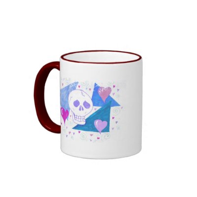 Distressed Border - 2-sided Ringer Mug by eelkat