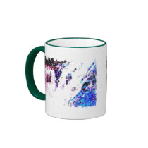 Distressed Border 2-sided Ringer Mug