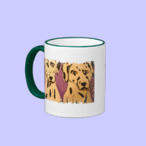 Distressed Border 2-sided Ringer Mug mugs