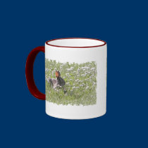 Distressed Border - 2-sided Ringer Mug by toots1 Distressed Border - 2-sided Ringer Mug