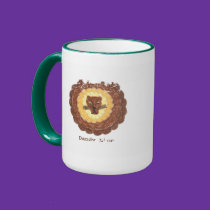 Distressed Border 2-sided Ringer Mug