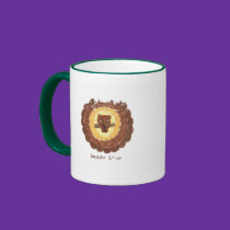 Distressed Border 2-sided Ringer Mug mugs