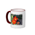 Distressed Border - 2-sided Ringer Mug by eelkat Distressed Border - 2-sided Ringer Mug