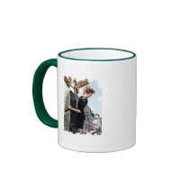 Distressed Border 2-sided Ringer Mug