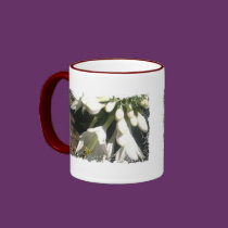 Distressed Border - 2-sided Ringer Mug mugs